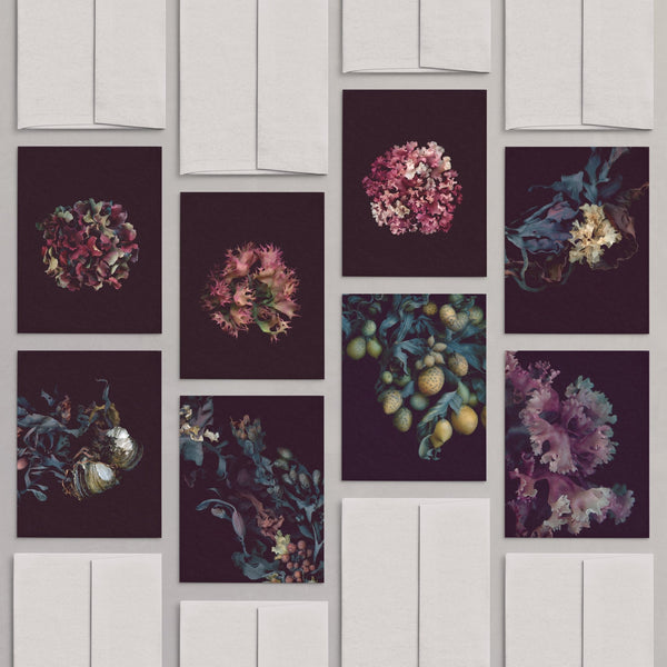 Set of 8 Greeting Cards / Sea - Raoul et Simone