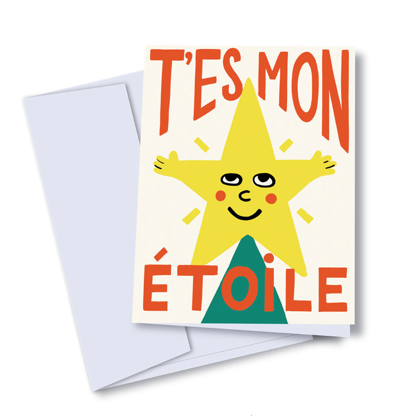 T'es mon étoile / Carte de voeux - Raoul & Simone